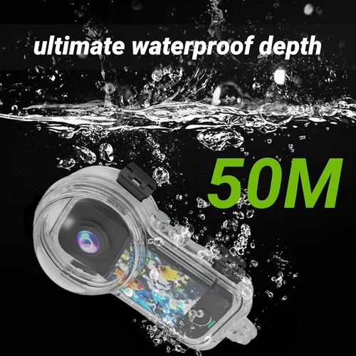 Vista 3 de Insta 360 X4 Air Invisible - Funda de buceo impermeable de hasta 164.0 ft (164 pies), carcasa protectora de buceo subacuático para Insta360 X4 Air