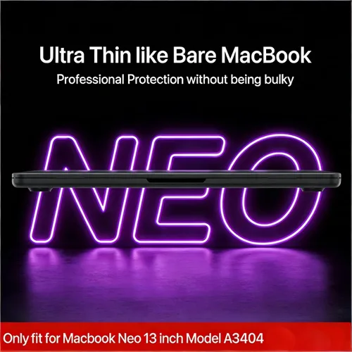 Vista 5 de Se7enline Funda compatible con MacBook Neo de 13 pulgadas 2026 A3404, diseño estético, bonita carcasa rígida femenina, cubierta de teclado