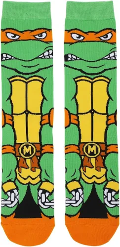 Vista 2 de Bioworld Teenage Mutant Ninja Turtles Animigos Mens Crew Socks