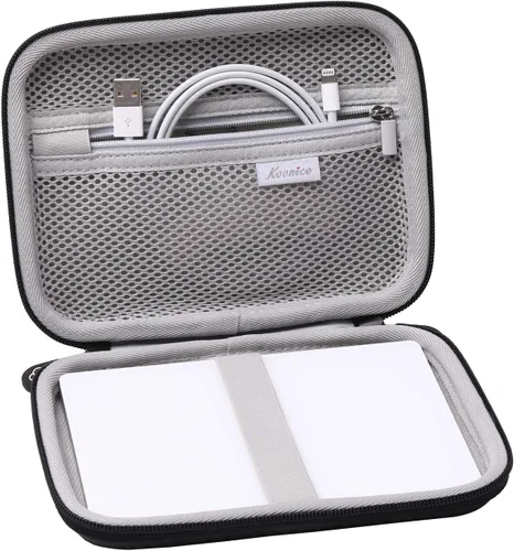 Vista 2 de Funda de viaje compatible con Apple Magic Trackpad 3, 2 (MJ2R2LL/A) - Funda de transporte de almacenamiento rígida prémium (negro)