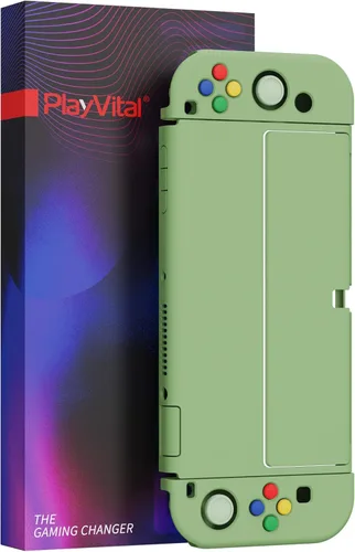 Vista 9 de PlayVital AlterGrips - Funda protectora delgada para Nintendo Switch OLED, funda de agarre ergonómica para Joycon, carcasa rígida acoplable
