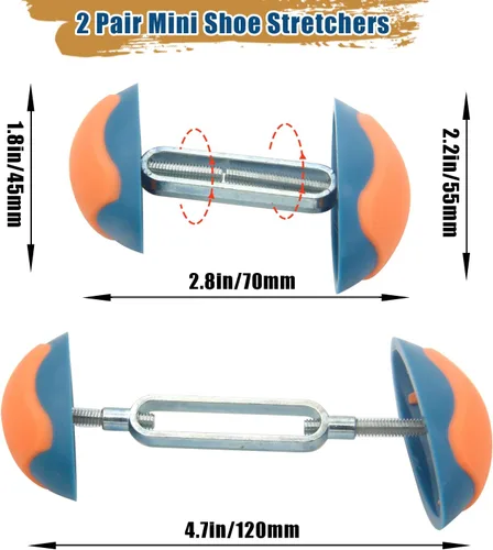 Vista 2 de Mini ensanchadores de zapatos para pies anchos, expansor antideslizante más ancho ajustable para hombres y mujeres, zapatos de cirugía plástica