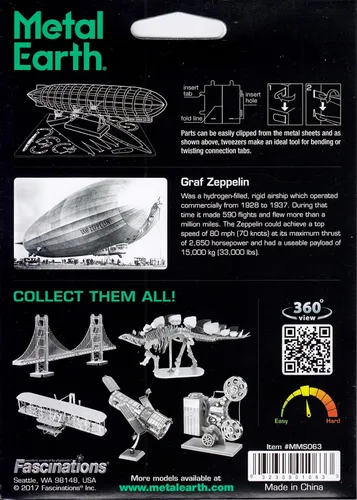 Vista 7 de Metal Earth GRAF Zeppelin - Kit de modelado de metal 3D Fascinaciones
