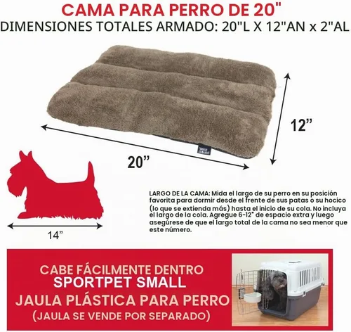 Vista 7 de SportPet Designs - Cama impermeable para mascotas, se adapta a la perrera de plástico SportPet para perros, 20 pulgadas