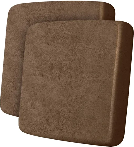 Vista 44 de ANARACHON Fundas de cojín de sofá con aspecto de cuero, juego de fundas de asiento de sofá, protector de muebles para sillón seccional, sofá biplaza