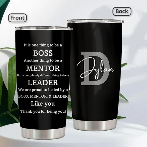 Vista 2 de Regalos personalizados para mujer jefa, vaso de 20 onzas, los mejores regalos para mujeres, regalos para jefe, regalos para jefe, regalos