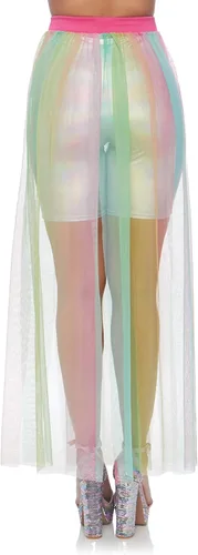 Vista 2 de Leg Avenue Womens Multi Slit Sheer Maxi Skirt