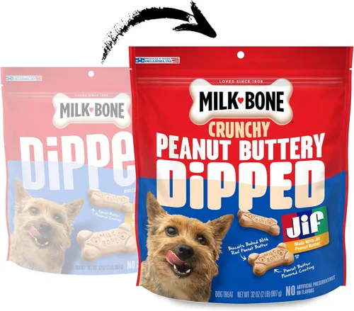 Vista 2 de Milk-Bone Golosinas bañadas en mantequilla de maní para perros