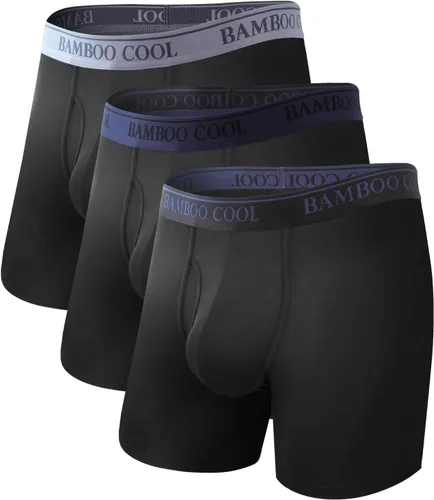 Vista 14 de BAMBOO COOL Calzoncillos tipo bóxer para hombre, ultra transpirables
