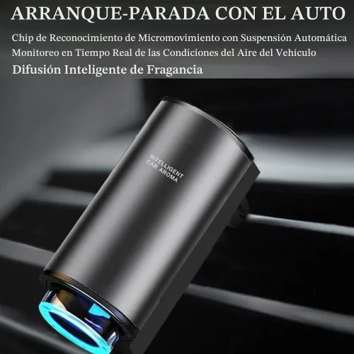 Vista 2 de Ambientador de coche inteligente difusor, aromatizante para Carro Inteligente Aroma de coche inteligente (Diffuser+3pcs Aceites, Colonia)