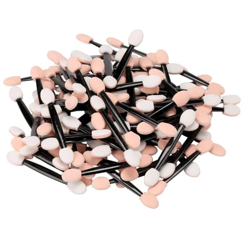 Vista 5 de Akstore Aplicador de esponja desechable de doble cara para sombra de ojos, brochas de maquillaje (30PCS-negro)