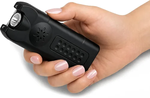 Vista 3 de Police Stun Gun Burn Pepper Spray Combo - 628 Negro