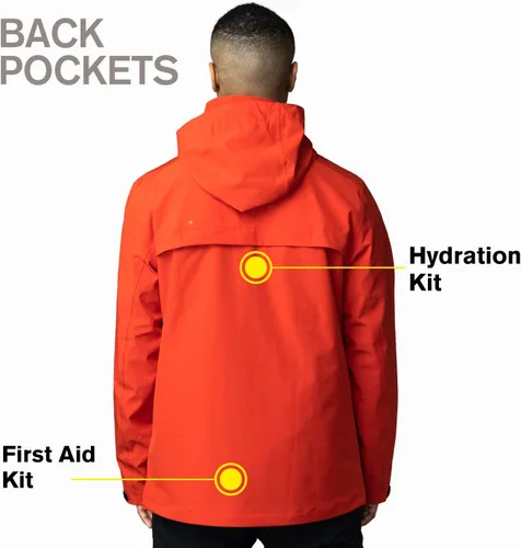 Vista 5 de Apricoat Adventure 2.0 - Chaqueta de invierno cálida aislada, con capucha, impermeable y resistente al viento para viajes, senderismo, senderismo