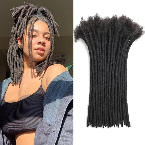 Vista 14 de Extensiones de cabello humano 100 % real, hechas a mano, permanentes, para mujeres y hombres, 30 hebras de 2 pulgadas de grosor, extensiones
