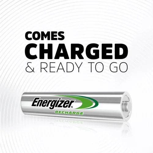 Vista 5 de Baterías AAA recargables universales Energizer Recharge (paquete de 8), baterías Triple A