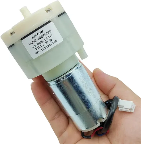 Vista 2 de JQB3657033 DC 12V-24V Flujo grande Pequeño 555 Motor Bomba de aire de vacío Bomba de succión de presión negativa DIY Inflador Máquina empacadora