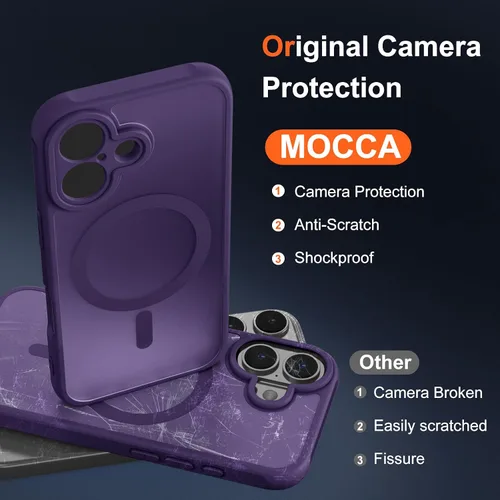 Vista 103 de MOCCA - Funda magnética resistente para iPhone XR de 6.1 pulgadas, compatible con MagSafe, funda con protección contra caídas de grado militar