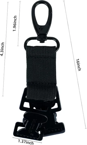 Vista 2 de KUNN Correa de guante de bombero, clips de soporte de guante de seguridad para el trabajo con clip de cocodrilo