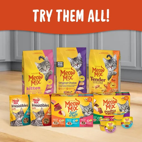 Vista 2 de Meow Mix - Comida seca para gatos, Original