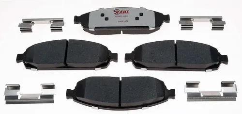 Vista 2 de Raybestos Element3 - Juego de pastillas de freno delanteras de repuesto para Jeep Grand Cherokee 2005-2010, Jeep Commander 2006-2010 (EHT1080H)