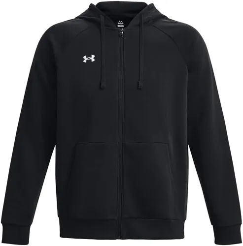 Vista 5 de Under Armour Rival - Sudadera de vellón para hombre, con capucha y cierre con cremallera completa