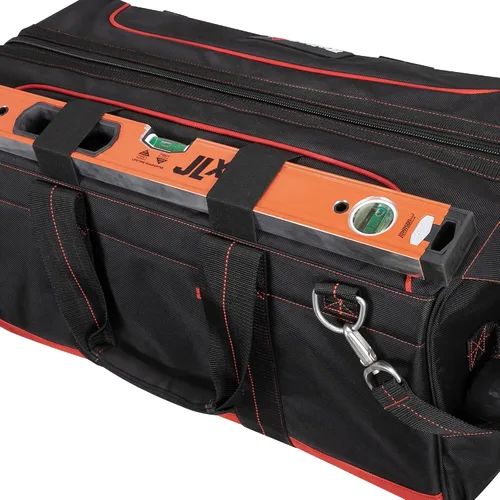 Vista 6 de Hultafors Work Gear HT5511 Pro - Bolsa de herramientas de poliéster balístico resistente, 9 bolsillos, compartimento interior XL, correa de hombro