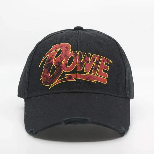 Vista 2 de David Bowie Flash 1978 World Tour Gorra de béisbol oficial ajustable