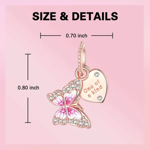 Vista 34 de Dije de girasol con diseño de estrella y luna y elefante para pulsera, collar de plata de ley 925, dijes de corazón de amor para mujer, regalo