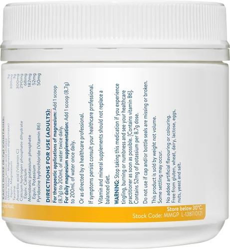 Vista 2 de Ethical Nutrients MEGAZORB Mega Magnesio Polvo Frambuesa 7.05 oz