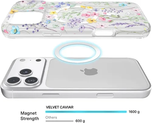 Vista 722 de VELVET CAVIAR Funda para iPhone 15, compatible con MagSafe, probada contra caídas de 10 pies, fundas protectoras de diseño, leopardo color rosa