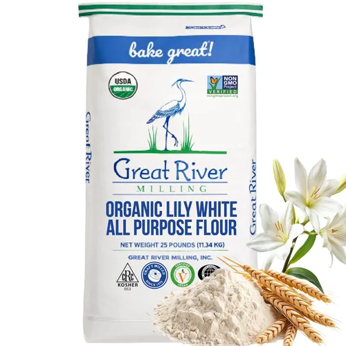 Vista 10 de Great River Milling Harina Blanca de Lirio Orgánica Todo Propósito Sin blanquear y sin bromatos Sin transgénicos, Kosher Ideal para pan