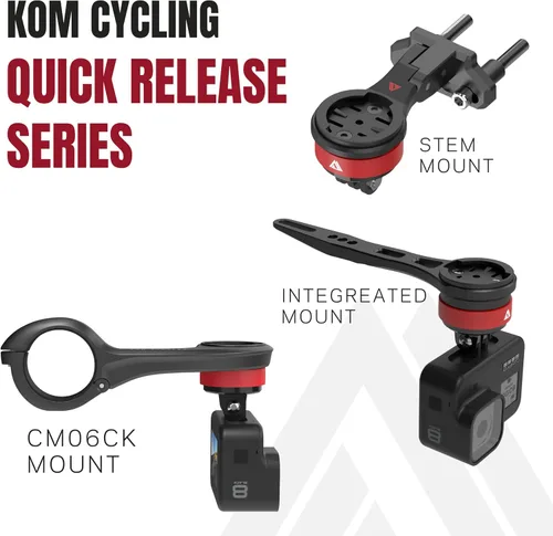 Vista 6 de KOM Cycling Adaptador de cuarto de vuelta compatible con computadoras Garmin a Wahoo - Monta cualquier computadora Wahoo en un soporte existente