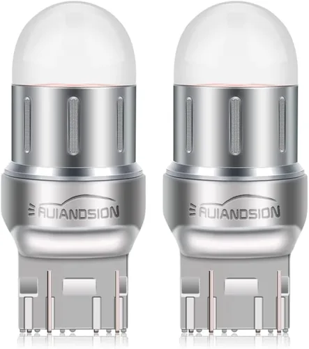 Vista 10 de Ruiandsion 2 bombillas LED 1156 rojas BA15S 7506 1003 1141 P21W 10-60V LED luces de freno traseras para automóviles, camiones, motocicletas