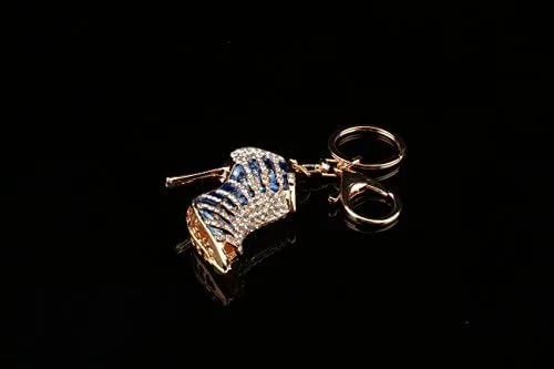 Vista 7 de Yosoo llavero de cristal con estrás, de búho, regalo con dije colgante para bolsa
