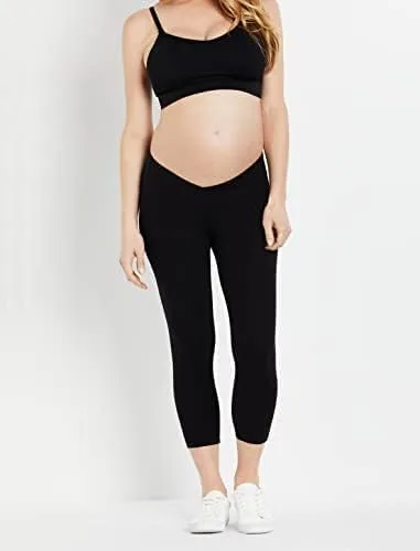 Vista 2 de Motherhood Maternity Women's Maternity Bump Start 2 Pack Under Belly Casual Leggings