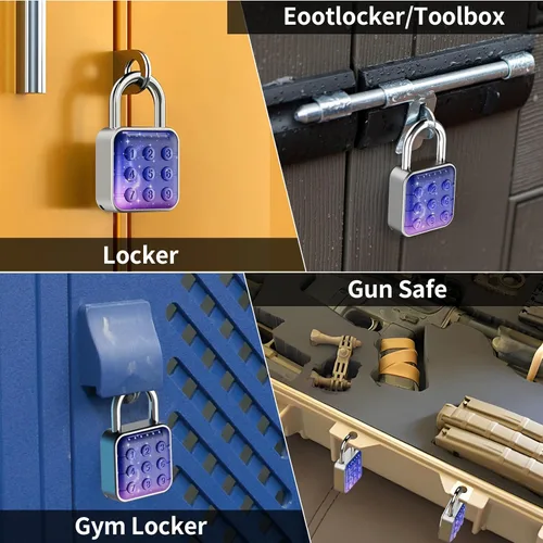 Vista 6 de Cerradura de combinación, cerradura de combinación para casillero, cerradura de casillero y cerradura de casillero de gimnasio - Alta seguridad