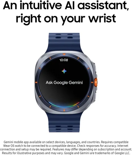 Vista 6 de Samsung Galaxy Watch Ultra (2025) 47mm LTE Smartwatch, Carcasa de Titanio, Entrenamiento Avanzado del Sueño, Entrenador de Carrera, Puntaje