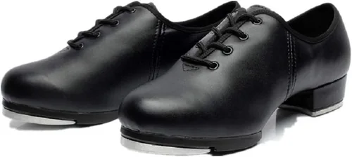 Vista 4 de BeiBestCoat Zapatos sintéticos Oxford para bailar para hombres, adultos, color negro, Negro