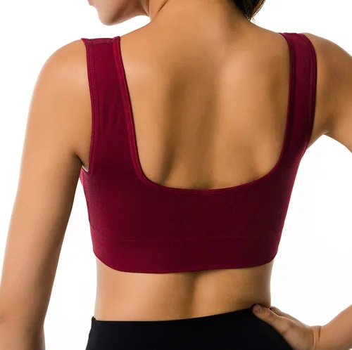 Vista 2 de Cabales Womens Pull On Style Seamless Comfortable Wire-Free Yoga Bra with Removable Pads