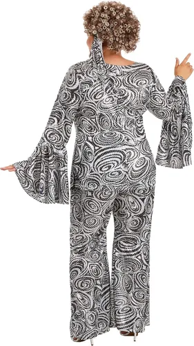 Vista 7 de Disfraz de mujer Foxy Lady Disco Dance Groovy de talla grande