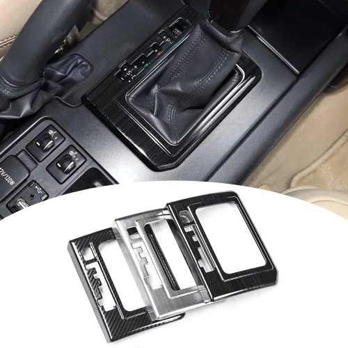 Vista 11 de Para Toyota Land Cruiser Prado 150 Lc150 Fj150 2010-2017 Accesorios de decoración interior, cubierta de caja de cambios de panel de acero inoxidable