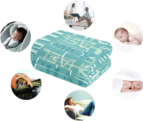 Vista 6 de Mantas personalizadas con nombre para niños y adultos, manta de franela personalizada con nombre para bebé, niña, niño, regalos personalizados