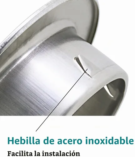 Vista 4 de Ventilación de ventilación de acero inoxidable de 3 pulgadas, cubierta de rejilla con rejillas de ventilación plana de conductos de ventilación