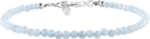 Vista 14 de InfinityGemsArt Natural Stone Beads Dainty Bracelet Jewelry for Women, Crystals and Gemstones Birthstone 925 Sterling Silver Chain 8 inch Gifts For