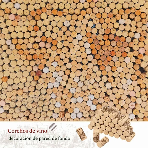Vista 7 de Qunclay 300 piezas de corcho natural para vino, 0.87 x 1.73 pulgadas, recto