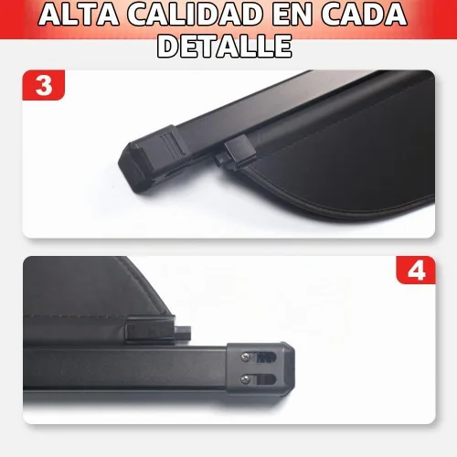 Vista 5 de Cubierta de carga retráctil para Subaru Impreza 2014-2016 y accesorios de cubierta de maletero negra Crosstrek XV 2013-2017
