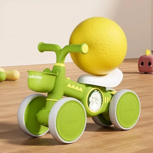 Vista 3 de Toddler Best First Birthday Gift Children Walker Wiggle car Verde