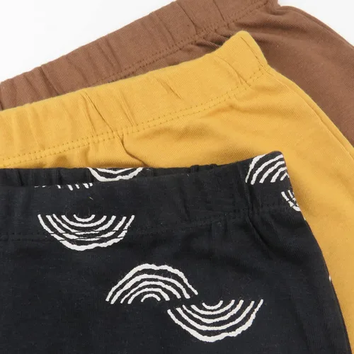 Vista 2 de HonestBaby Baby Boys' Infant Organic Cotton Cuff-Less Harem Pants Multi-Pack