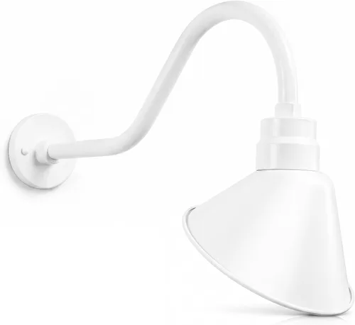 Vista 41 de Luz de letrero de cuello de cisne con pantalla angular negra satinada, 5000 Negro satinado (1 paquete)