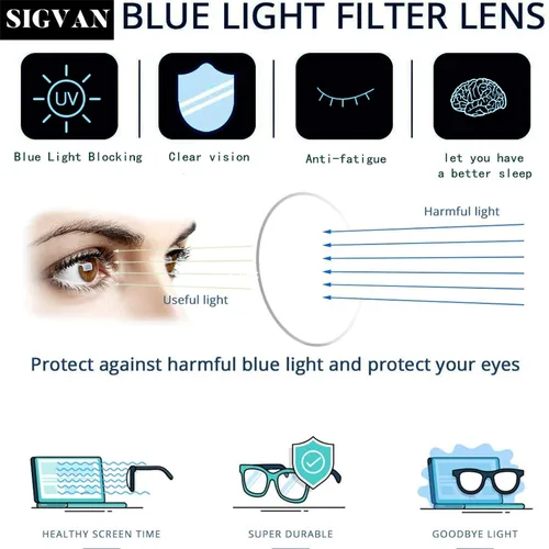 Vista 3 de SIGVAN Lentes de lectura para mujer, con bloqueo de luz azul, bisagra de resorte, diseño de moda, lentes con estampado para mujer